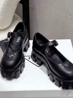 Prada Chunky Sole Mary Jane Shoes